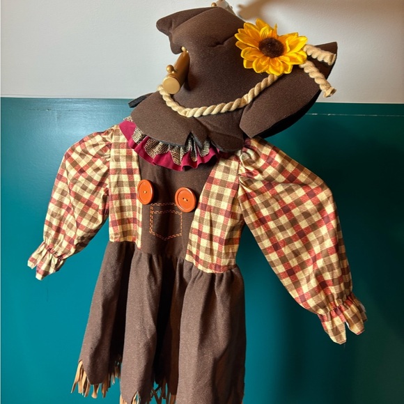 California Costumes Infant Plaid Scarecrow Outfit Halloween - Picture 2 of 5